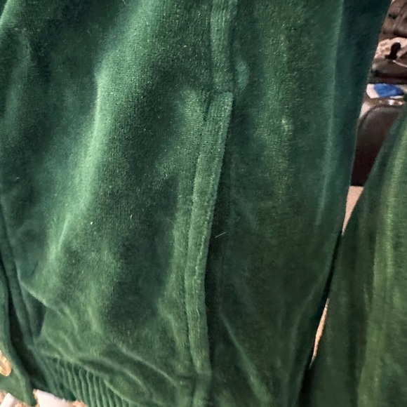 Jones New York Vintage Forest Green velour Jacket - Picture 5 of 6